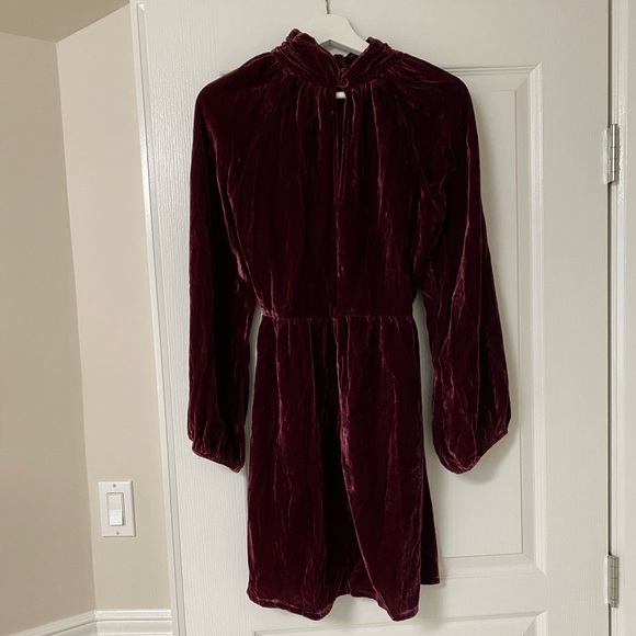 BNWT Rachel Pally small Bordeaux colour velvet dress. Regular price $225.00 - Picture 3 of 7